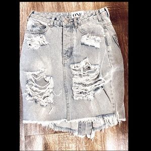 One Teaspoon JEAN skirt